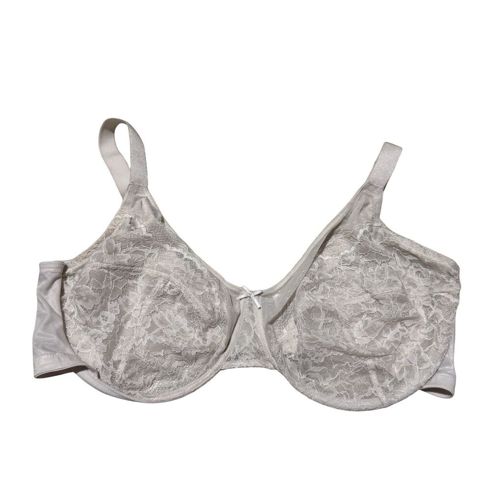 Nwot Hsia Women’s White Lace Sexy Underwire Bra Sz 44G Adjustable Strap Hook Eye